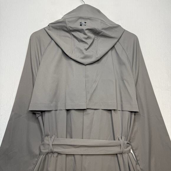 UNDER ARMOUR Misty Copeland Vented Trench Jacket Loose Fit Mink Gray HTF Sz XL - Picture 10 of 16